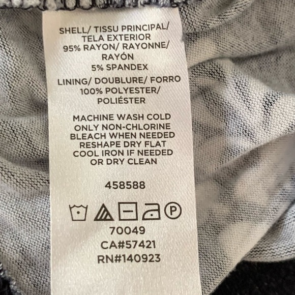 Loft Floral Blue Jersey Fit & Flare Adjustable Straps Mini Dress XS - Picture 4 of 5